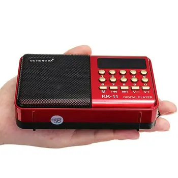 Mini Nešiojamas Delninis K11 Radijo Daugiafunkcinis Įkrovimo Skaitmeninis FM USB TF MP3 Grotuvo Garsiakalbių Prietaisai, Reikmenys