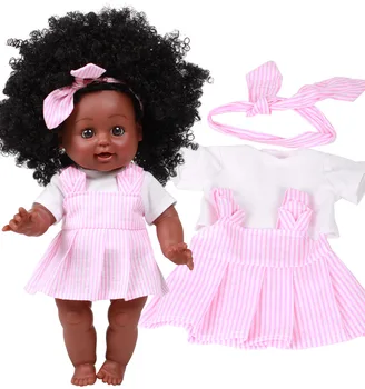 35 Cm Tikroviška Atgimsta Lėlės Mados Kūdikių Lėlės Kilnojamojo Jungtinio Afrikos Lėlės Žaislas Juoda Lėlė Žaislas-Geriausia Dovana Gimtadienio, Kalėdų Dovana
