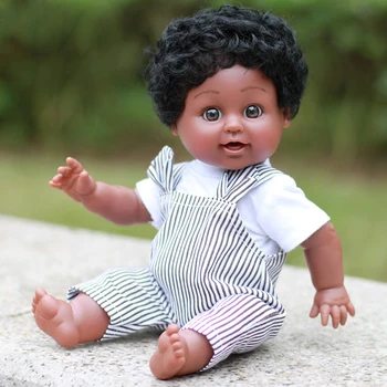 35 Cm Tikroviška Atgimsta Lėlės Mados Kūdikių Lėlės Kilnojamojo Jungtinio Afrikos Lėlės Žaislas Juoda Lėlė Žaislas-Geriausia Dovana Gimtadienio, Kalėdų Dovana