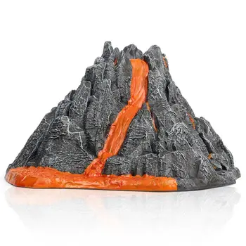 Modeliavimo Vulkanas Modelis Purškimo Raudonos Šviesos Traukinio Dinozaurų Modelis Žaislas Priedai 19QF