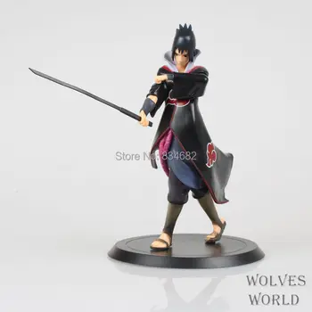 J. G Chen Nemokamas Pristatymas Naruto Shippuden Uchiha Sasuke PVC Veiksmų Skaičius, Kolekcines, Modelis Žaislas 7
