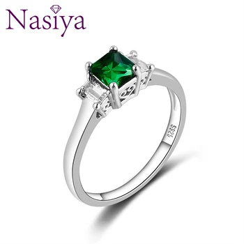 Nasiya Elegantiškas Sukurta Smaragdas Žiedai Moterų Mados Stilius Papuošalai Dalyvavimo Šalies Kasdienio Gyvenimo Dovana Didmeninės Dovanų
