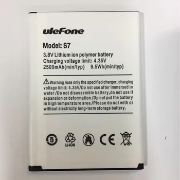 Originalus Ulefone S7 Baterijos 2500mAh Dėl 5.0 colių ulefone s7 išmanųjį Telefoną su Sekimo Numerį