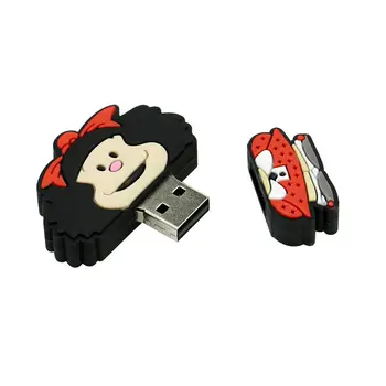 Miela Mergina, USB Flash Drive, Mafalda USB 2.0 Pen Drive 128GB Usb Stick Pendrive 64GB Flash Kortelė 32 GB 
