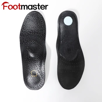 FootMaster Šviesos Sporto Ortopedinis Vidpadis Cowskin Vidpadis Sumažinti Vienodo Kojų Įtvarai Arka Parama Batų Padas Unisex Vidpadis