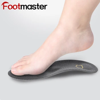 FootMaster Šviesos Sporto Ortopedinis Vidpadis Cowskin Vidpadis Sumažinti Vienodo Kojų Įtvarai Arka Parama Batų Padas Unisex Vidpadis