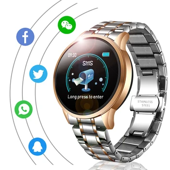 LIGE Smart Watch Vyrų Širdies ritmas, kraujo spaudimo monitorius LED spalvotas ekranas Daugiafunkcį sporto Režimas Fitness Tracker Smartwatch+Box