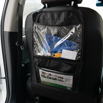 Patvarus Automobilis Backseat Organizatorius su Touch Screen Tablet Turėtojas Automobilio Sėdynės atlošo Kabo Krepšys, Apsaugos Apsaugų Vaikams Vaikščioti