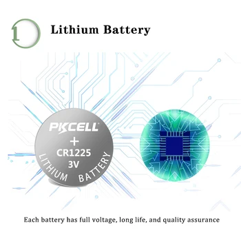 50pcs termometras Ginklą CR1225 3V ličio baterija DL1225 EBR1225 ECR1225 B1225 baterija mygtuką cell baterijos forToys, Ryšys