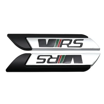 Automobilio Pusėje Lipdukas Emblema Stiliaus, skirti Škoda VRS Logotipą Greitai Kodiaq Yeti Karoq Fabia Octavia 2 A7 Kelionių RS Ženklelis Auto Kūno papuošalai