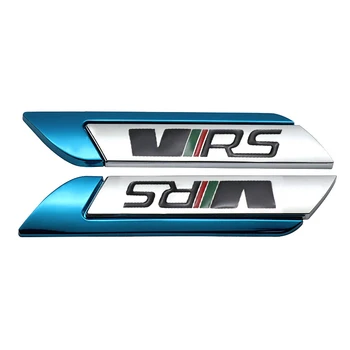 Automobilio Pusėje Lipdukas Emblema Stiliaus, skirti Škoda VRS Logotipą Greitai Kodiaq Yeti Karoq Fabia Octavia 2 A7 Kelionių RS Ženklelis Auto Kūno papuošalai