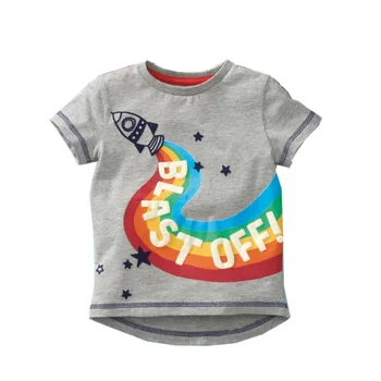 VIDMID kūdikių berniukų trumpas rankovės marškinėliai, drabužiai vaikams, cartoon Dinozaurų Tees berniukai dryžuotais drabužiais marškinėliai topai drabužius W02