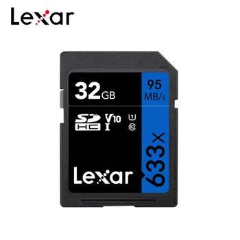 Lexar SD Kortelę 1667x 64GB 128GB Didelės Spartos 250MB/s UHS-II V60 U3 Class 10 Atminties Kortelę 633X 32GB 3D 4K HD vaizdo Kamera