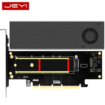 JEYI SK8-NAUJAS Pridėti Kortelės M. 2 Plėtimosi Kortelės Adapterį įjunkite PCIE3.0 Built-in Turbo Ventiliatorius NVME 2230-22110 dydis GEN3 M. 3
