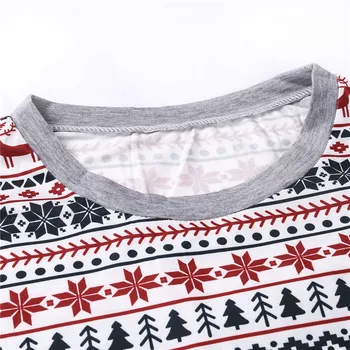 Kalėdų Pižama Nighty Šeimos Kostiumai Su Briedžių Medžio Nightclothes Spausdinimo Ilgos Rankovės, Ilgos Kelnės Rudens Šeimos Kalėdos Sleepwear