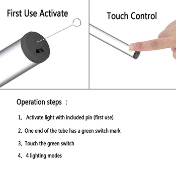 LED Šviesos Makiažas Nešiojamų Makiažo Veidrodėliai Žibintai Imituoti Dienos šviesą, 4 Šviesumo Lygį Susisiekti Kontrolės Įkraunamas Belaidis Va
