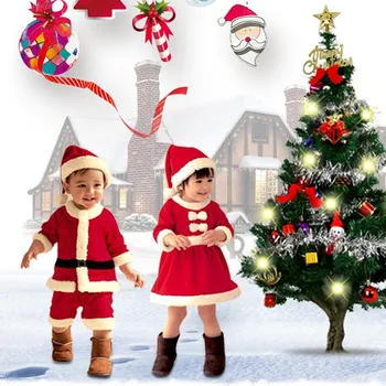 Kalėdos Vaikams, Drabužiai Vaikams, Drabužiai Berniukams, Drabužių Rinkiniai Kalėdų Kostiumas Apranga Kostiumas Tracksuit Merginos Kalėdų Suknelė