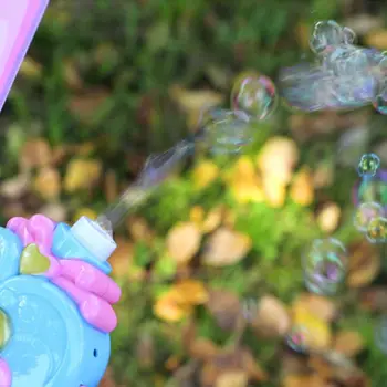 Vaikai Nešiojamą Magic Wand Burbulas Mašinos Elektros Drugelis Burbulo Pūtimo Maker su Muzika, Šviesos Vaikai, Lauko Sodo Žaislą Dovanų