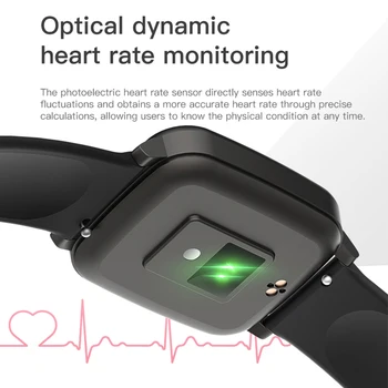 2020 Smartwatch Vyrų/moterų Kūno Temperatūros Matavimas, Širdies ritmo Monitorius IP67 atsparus Vandeniui Silikono Dirželis Smart Watch 