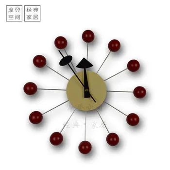 Spalvota Tyla Solidwood Kamuolius Sieninis Laikrodis Saldainiai Laikrodis/33cm Sienų Apdailai laikrodis