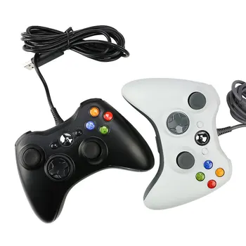 USB Laidinė Valdiklis, skirtas Xbox 360 Joypad Vibracijos Gamepad Kreiptuku KOMPIUTERIO Valdiklis, Skirtas Windows 7 / 8 / 10